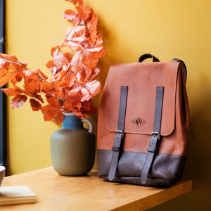 Leather backpack, Women’s backpack, Mens backpack, Laptop backpack for men, Leather rucksack