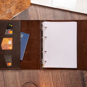 Caderno recarregável, Diário recarregável, Agenda recarregável, Pasta de couro, Pasta A5, Pasta de 3 argolas, Pasta de couro A5, Pasta A5 de 6 argolas