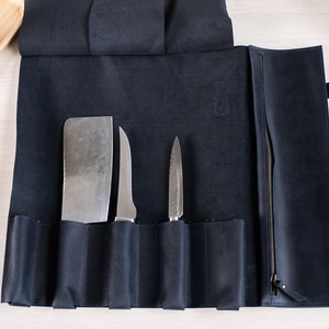 Leather knife roll, Chef knife roll, Custom knife case, Knife roll bag, Chef knife bag, Chef knife case,Knife storage bag,Leather knife case