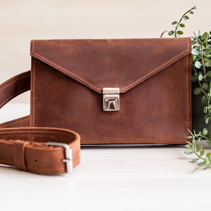 Leder Bauchtasche für Frauen, Leder Gürteltasche, Bauchtasche, Hüfttasche, Leder Schultertasche, Crossbody Tasche, Gürteltasche mit Riemen, Fanny Pack