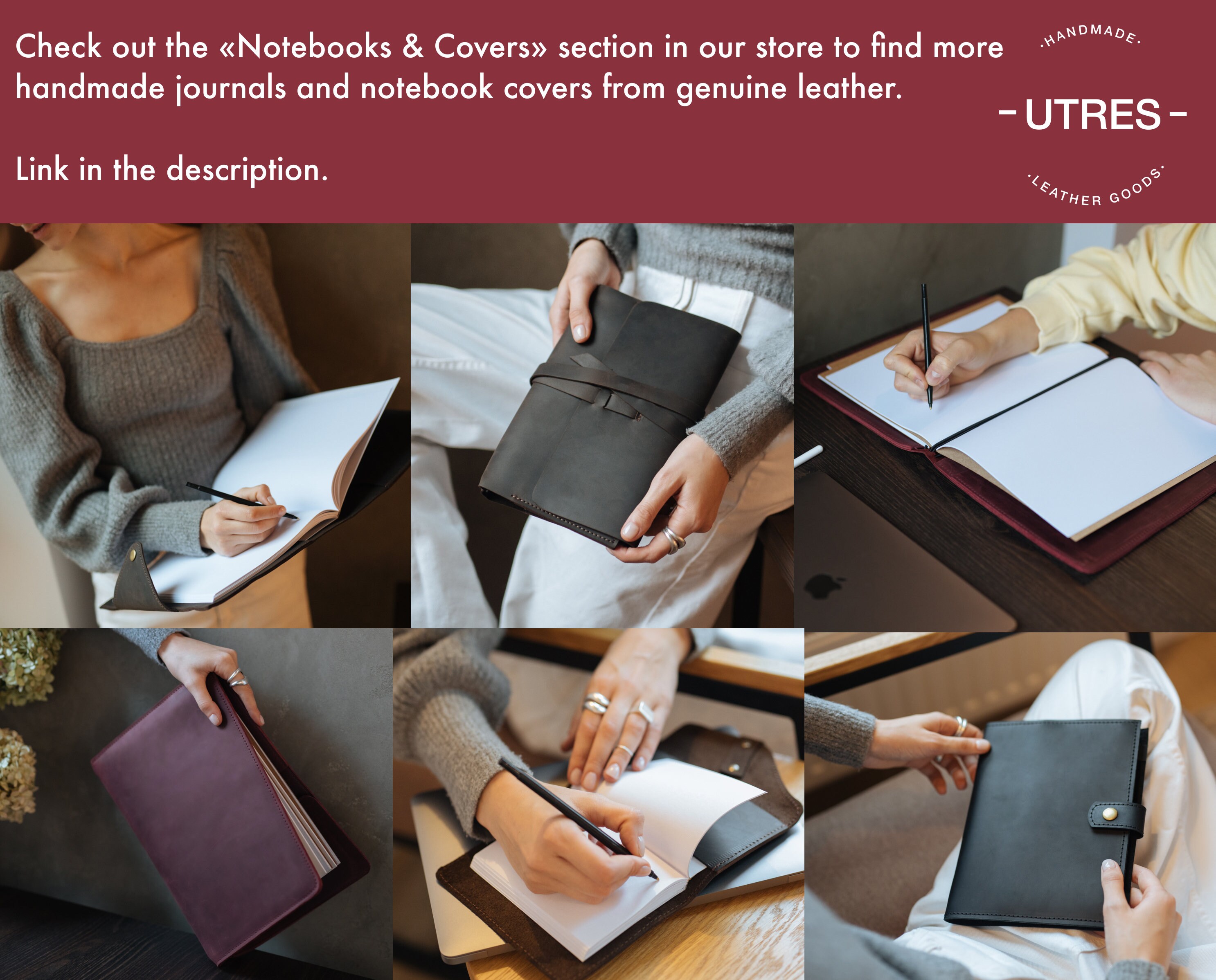 Extra Large Leather Journal Blank Pages Refillable Etsy