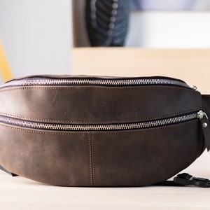 Genuine leather fanny pack, Women fanny pack, Belt bag, Mens leather fanny pack, Adjustable leather fanny pack, Minimalist bag, Fanny pack