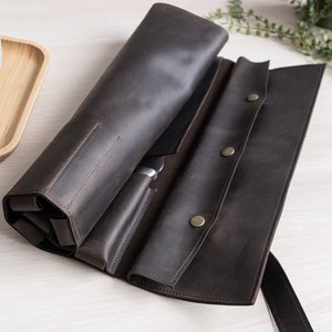 Knife bag chef, Chef knife roll, Leather knife roll, Personalized roll, Leather tool roll, Tool roll, Knife rolll, Knife case,Chef knife bag