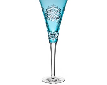 Waterford - Snowflake Wishes '2018 Happiness' Turquoise Champagne Flute