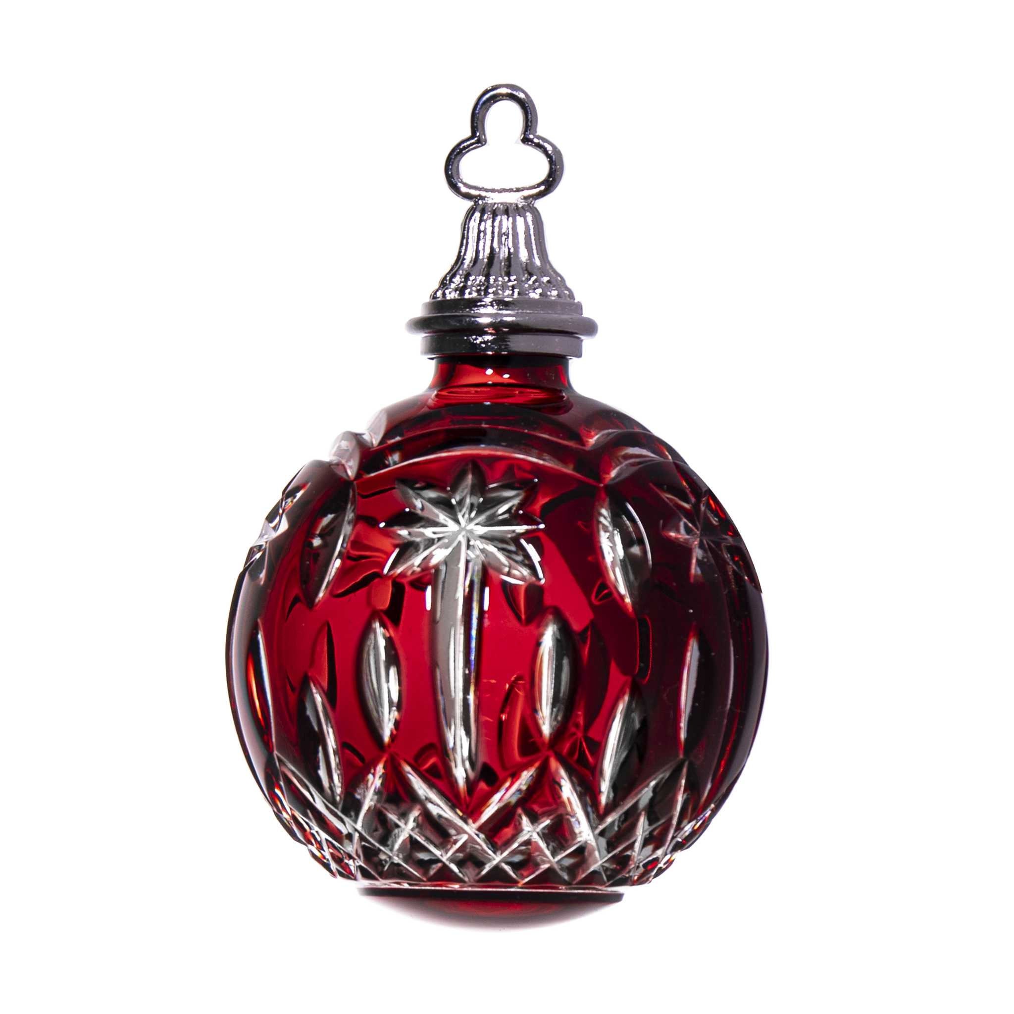 Waterford - Lismore Annual Ball Ornament Ruby Red 2.9 in - 2012