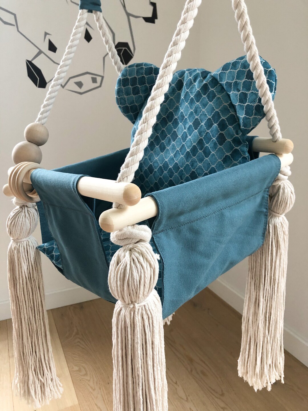 Baby Swing Indoor Swing First Birthday Giftbaby Toysmodern Etsy