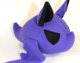 Purple Bat Plush Toy - Ready to Ship! - Bat Plushie - Goth plush toy - Creepy Cute Plush - Halloween plushie - Bat Stuffed Animal