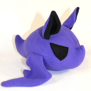 Purple Bat Plush Toy - Ready to Ship! - Bat Plushie - Goth plush toy - Creepy Cute Plush - Halloween plushie - Bat Stuffed Animal
