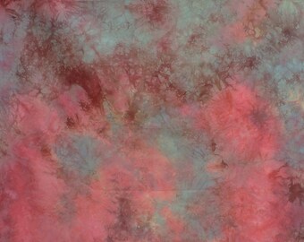 Pink and Green Hand-dyed Fabric - AS 514-314