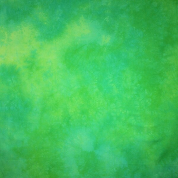 Shades of Neon Green Hand-dyed Fabric - SS 604-404