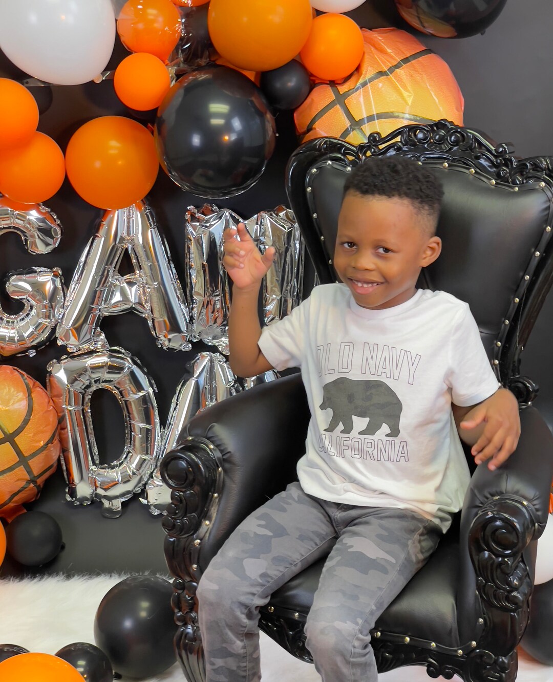 Kids Throne Chair Black ORLANDO AREA Rental Etsy