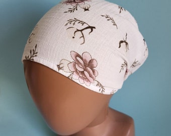Floral Muslin Baby Scarf: Summer Head Protection
