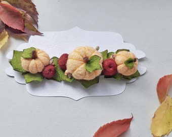Pumpkin Headband, Halloween Pumpkin Baby Headband, First Halloween Headband, Fall Flower Headband, Fall Pumpkin Headband, Fall Crown