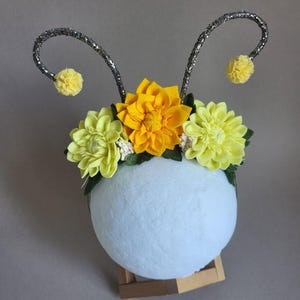 Bee headband, Summer birthday party, Yellow headband, Bumble Bee Baby Headband, Bee Crown, First bee birthday, Headband Queen Bee