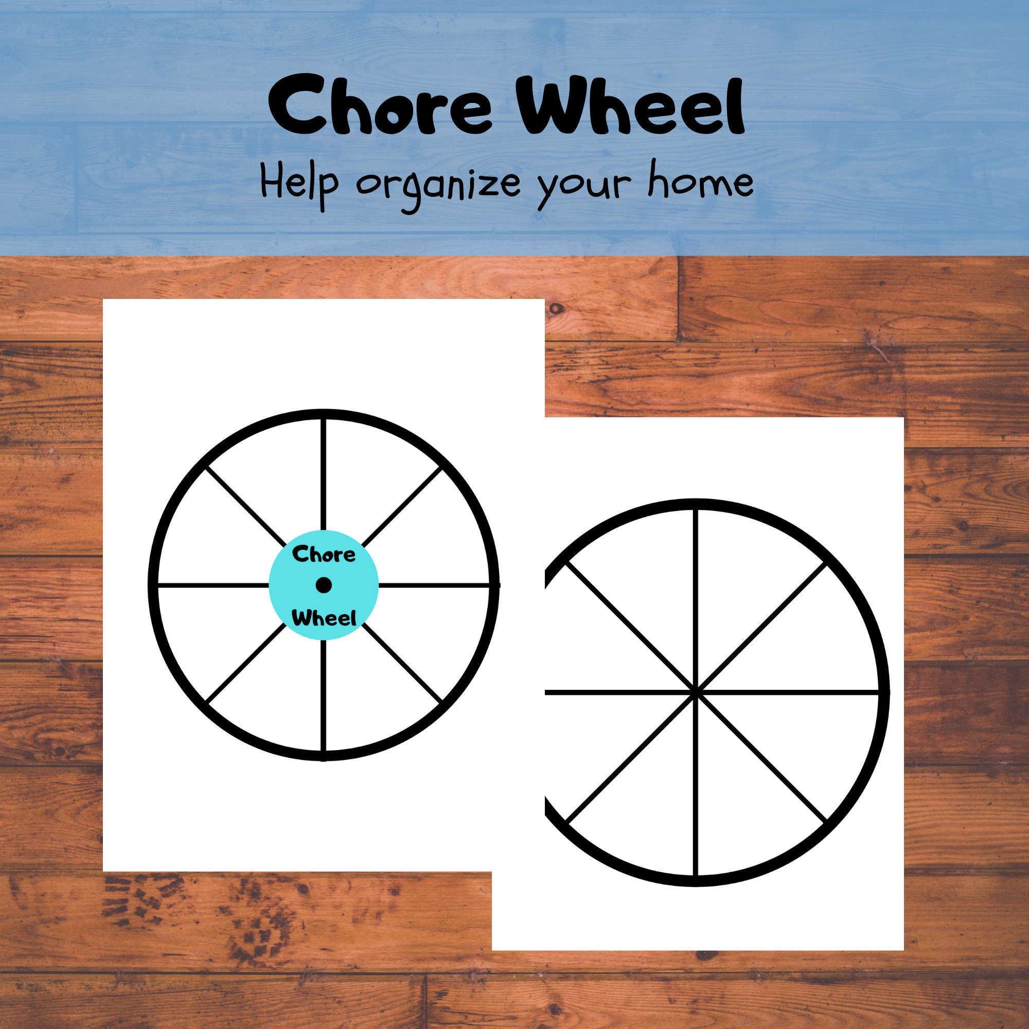 Chore chart/Family or child chore wheel/Helping children be | Etsy