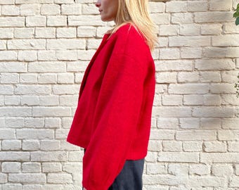 Hand Tailored Wool Buttoned Sweater