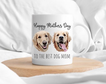 Custom Mug for Dog Mom, Mother's Day gift from Dogs- Personalized Dog Coffee Mug- Dog Face Mug - Custom Pet Photo Mug, Pet Lovers Gift