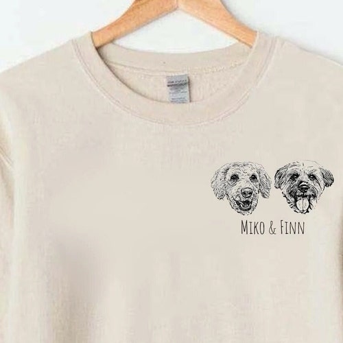 Personalized Pet Sweatshirt Dog Mom Shirt Custom Dog - Etsy