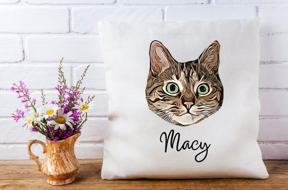 Personalized top cat pillow