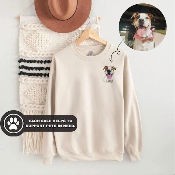 custom pet sweatshirt etsy