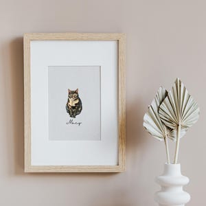 Aangepaste aquarel huisdier portret: gepersonaliseerde hond herdenkingskunst, portret van foto afbeelding 4