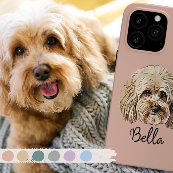 Custom Dog Phone Case, Pet Phone Case Personalized, Cat Phone Case, Gift for Dog Mom, Pet Gifts, Custom Phone Case, Pet Face Phone case