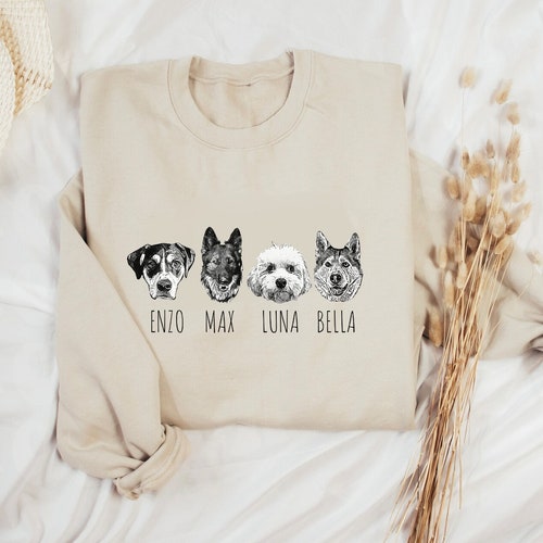 Custom Pet Sweatshirt Custom Dog Sweater Personalized Gift Etsy