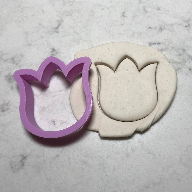 Tulip Cookie Cutter PLA Cookie Cutter Fondant Cutter Clay Etsy
