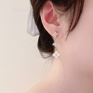 Buy Luxurious CHANEL CC Crystal & Dark Pearl Earrings