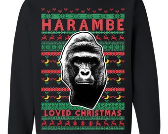 gorilla christmas sweater