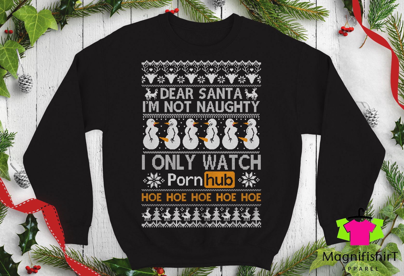 porn hub christmas jumper