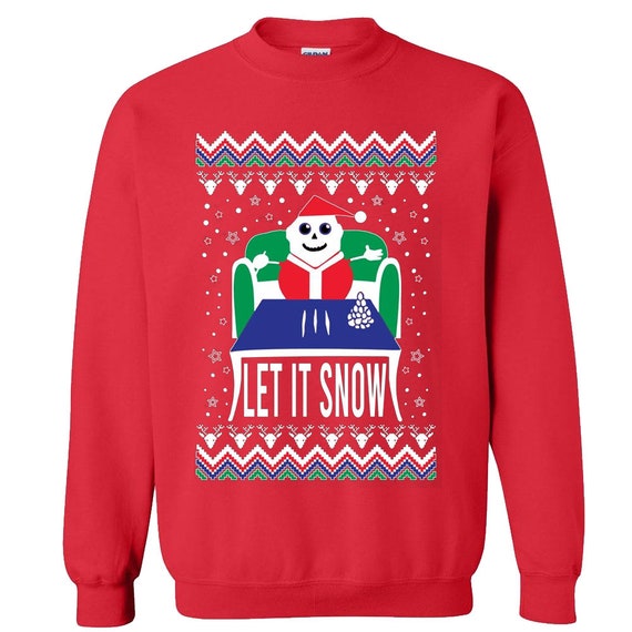 Funny Christmas - Let It Snow - Santa Doing 3 Lines Of Coke T-Shirt Funny Christmas - Let It Snow - Santa Doing 3 Lines Of Coke T-Shirt