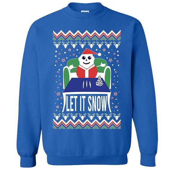 Funny Christmas - Let It Snow - Santa Doing 3 Lines Of Coke T-Shirt Funny Christmas - Let It Snow - Santa Doing 3 Lines Of Coke T-Shirt
