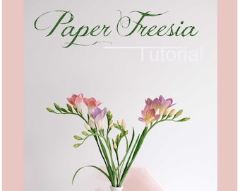 Tutorial de fresias de papel, Guía de flores elegantes (PDF)