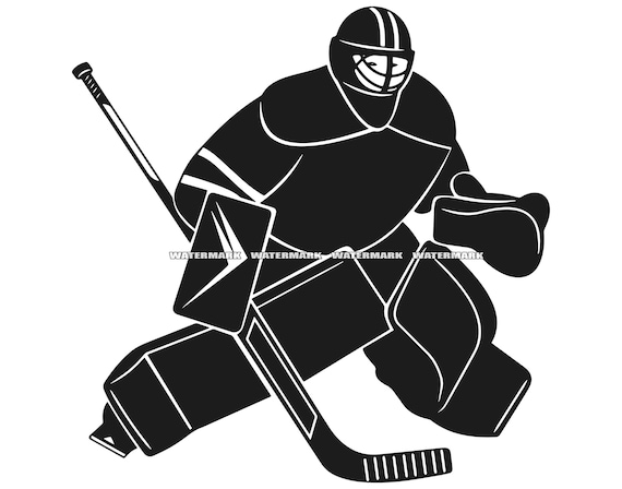 Hockey Goalie SVG, #2, Hockey Goalie Cut File, Hockey Goalie DXF, Hockey  Goalie PNG, Hockey Goalie Clipart, Hockey Goalie Silhouette