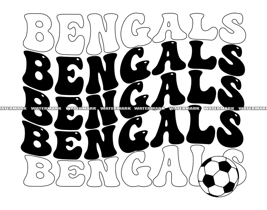 Bengals Football SVG Bengals Cut File Bengals DXF Bengals Etsy