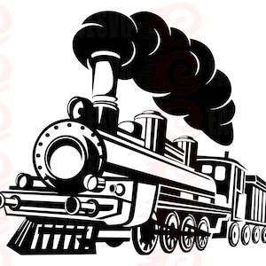 Train SVG, Steam Engine SVG, Locomotive SVG, Train Clipart, Train Files for Cricut, Train Cut Files For Silhouette #1