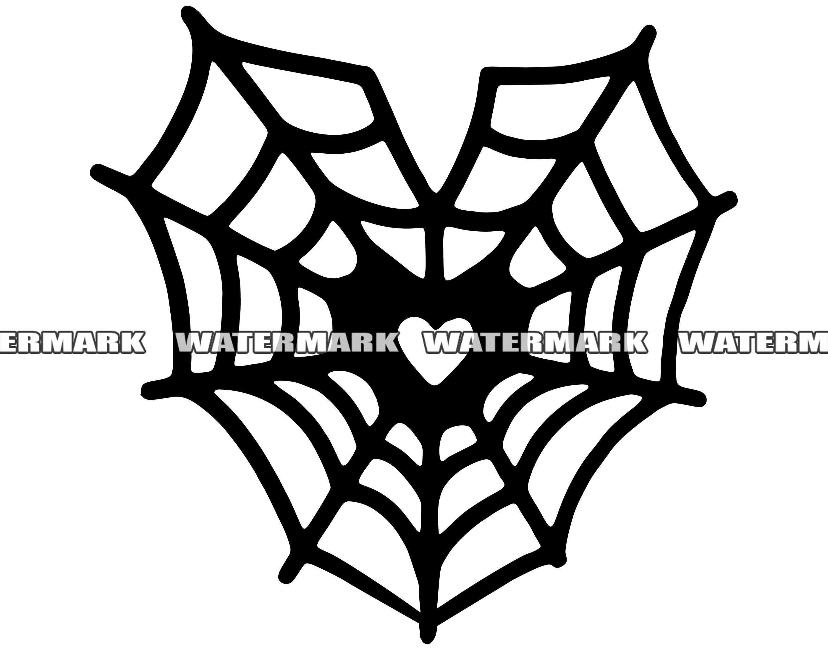 Heart Shaped Spider  SVG Heart Shaped Spider  Cut File Etsy