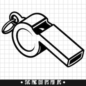 Whistle SVG, Whistle DXF, Whistle PNG, Whistle Cut File, Clipart, Digital File, Svg File, Silhouette, Instant Download