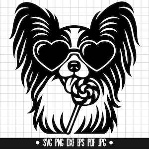 Papillon SVG, Papillon DXF, Papillon PNG, Archivo de corte de Papillon, Clipart, Archivo digital, Archivo SVG, Silueta, Descarga instantánea
