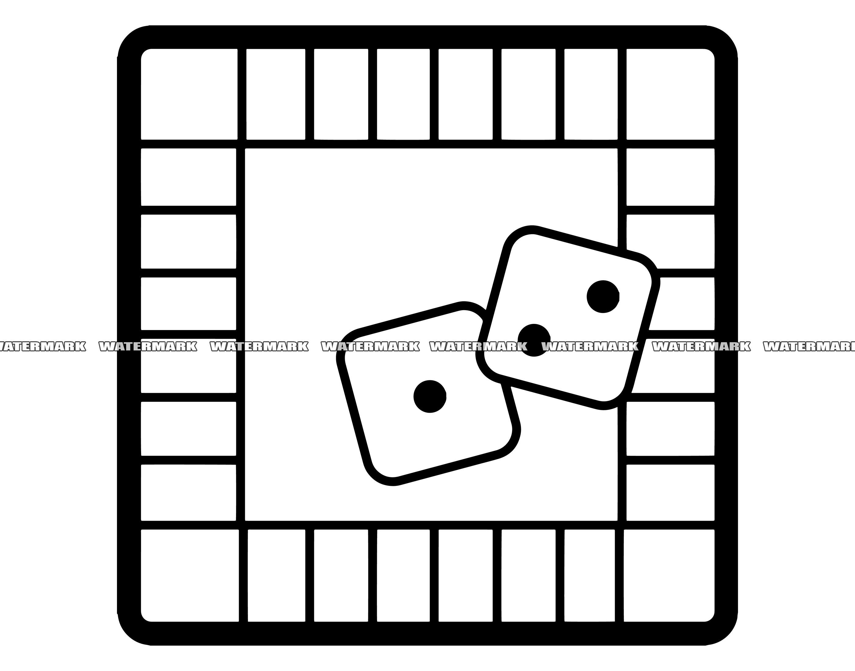 Board Games Clipart Black And White