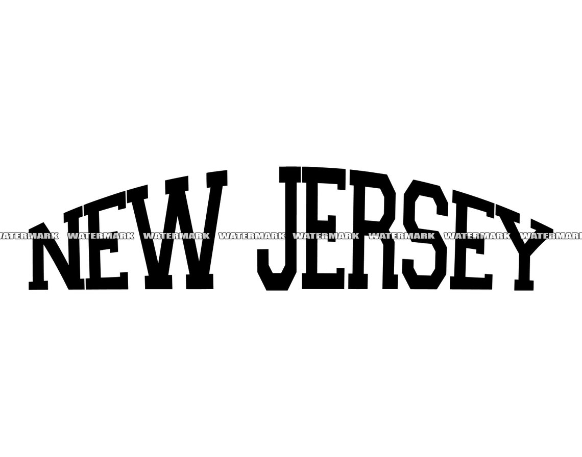New Jersey SVG New Jersey Cut File New Jersey DXF New Etsy