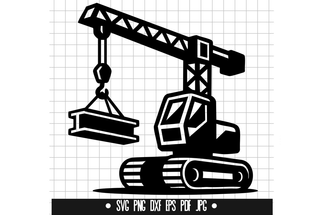 Crane Rigging Svg Crane Svg, Construction Svg, Machine Svg, Builder Svg, Heavy Duty Svg ...