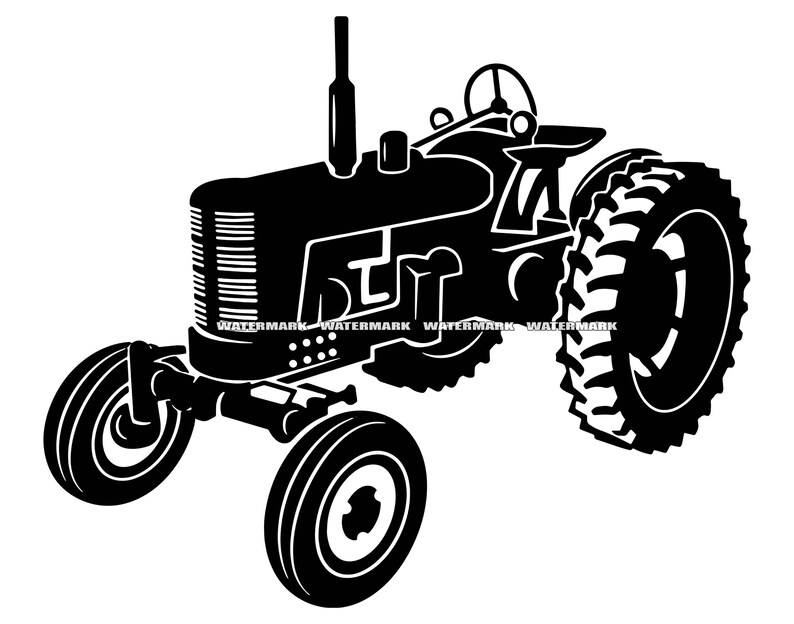 Tractor SVG 2 Tractor DXF Tractor PNG Tractor Clipart Etsy