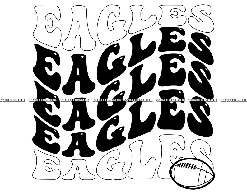 Eagles American Football SVG Eagles Cut File Eagles DXF - Etsy