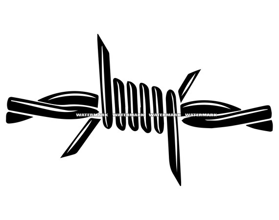 Barbed Wire SVG Barbed Wire DXF Barbed Wire PNG Barbed Wire | Etsy