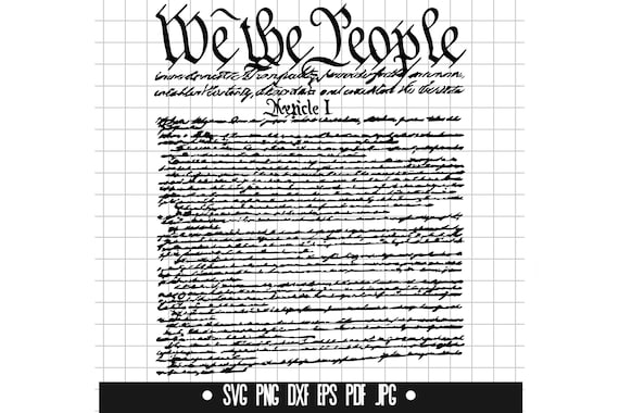 We The People Svg, Constitution Svg, American Svg, USA Svg, Founding Fathers Svg, Script Svg, Historic Svg, Patriotic Svg