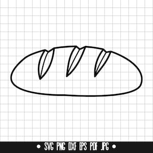 Bread SVG, #2, Bread Cut File, Bread DXF, Bread PNG, Bread Clipart, Bread Silhouette, Bread Cricut File