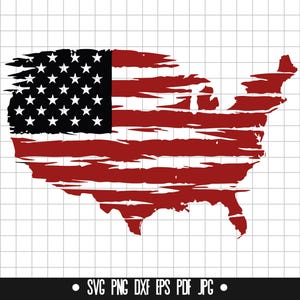 Bandeira em ruínas Svg, Mapa dos EUA Svg, Bandeira americana Svg, 4 de julho Svg, Independência Svg, EUA rústico Svg