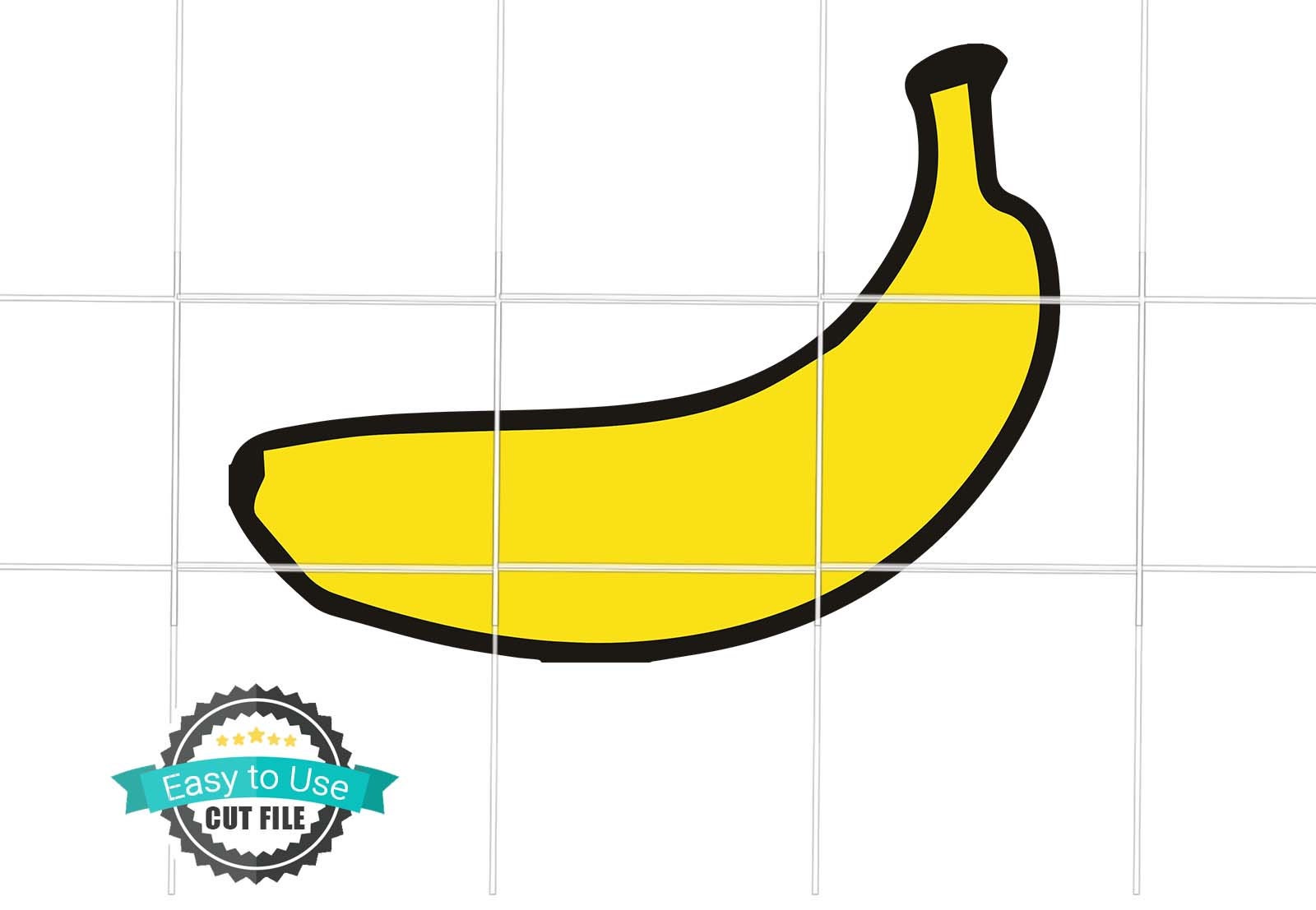 Banana SVG Cut File and Clipart for Cricut and Silhouette Etsy